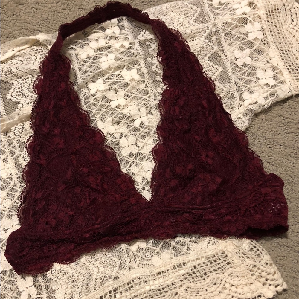 Lace crop w/ lace bralette bundle